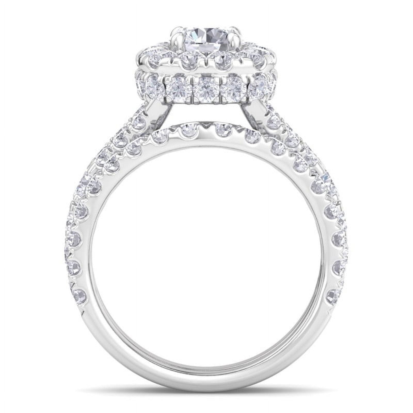 Edge Jewel 1.1 Ct Round Cut Engagement Rings - Stunning Lab Created Simulated Diamonds - 14K White Gold Over - Prong Setting - Perfect for Proposals and Special Occasions - Gifts for Women's