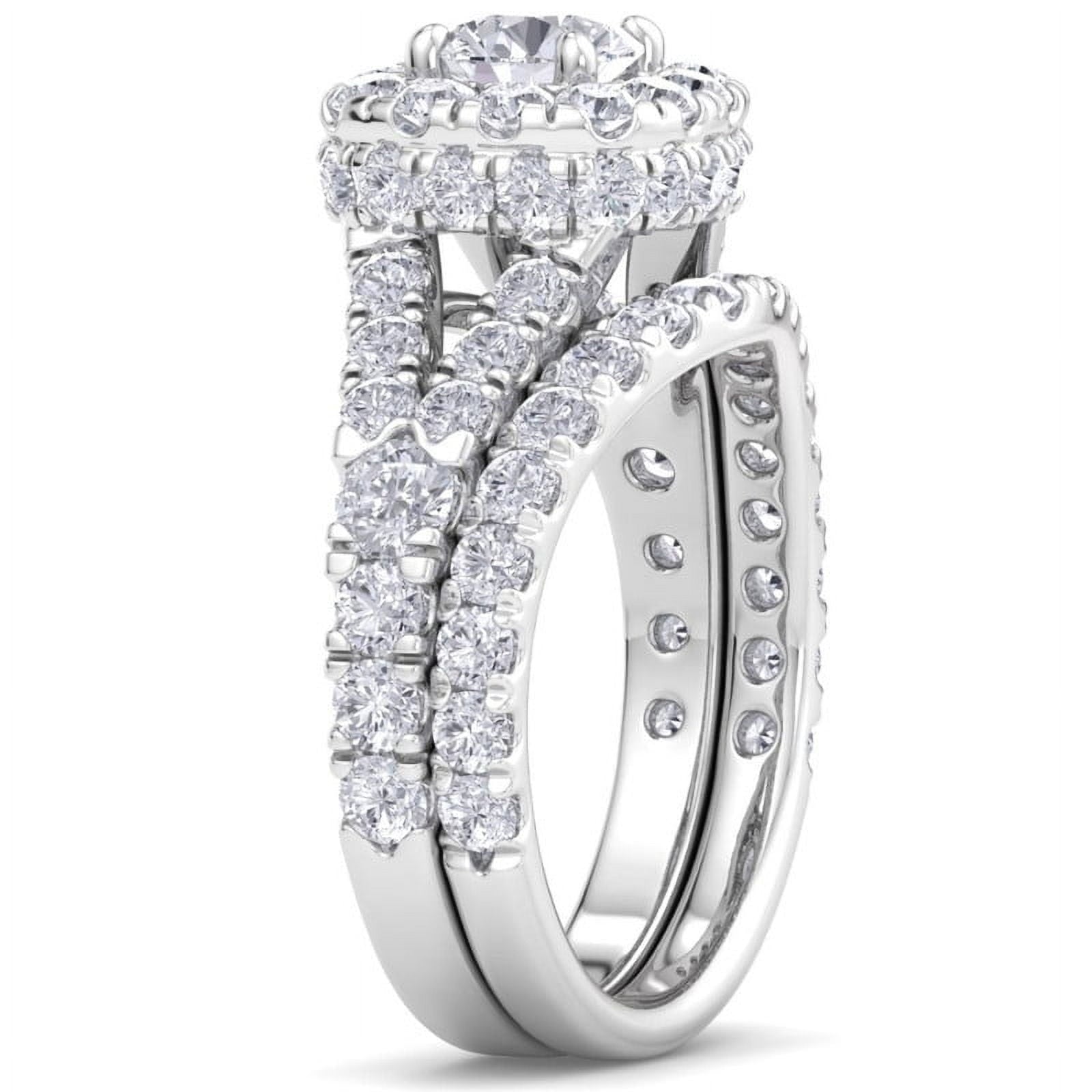 Edge Jewel 1.1 Ct Round Cut Engagement Rings - Stunning Lab Created Simulated Diamonds - 14K White Gold Over - Prong Setting - Perfect for Proposals and Special Occasions - Gifts for Women's